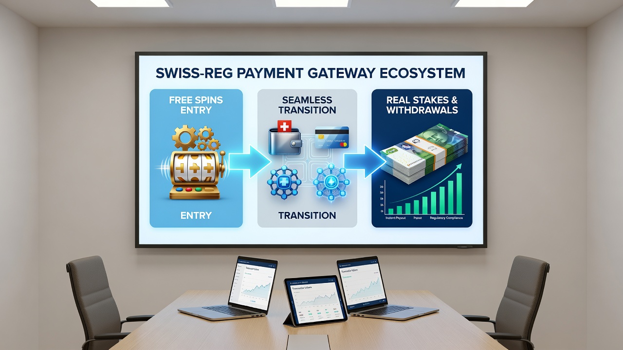 Secure transaction flow diagram for Swiss mobile casino payments